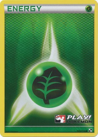 Grass Energy (105/114) (Play Pokemon Promo) [Black & White: Base Set] | Dragon's Lair Comics and Fantasy Houston TX