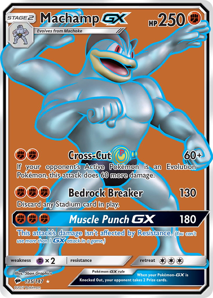 Machamp GX (135/147) [Sun & Moon: Burning Shadows] | Dragon's Lair Comics and Fantasy Houston TX