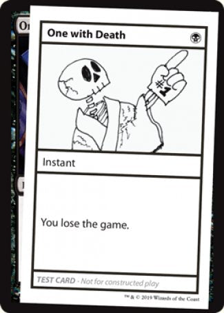 One with Death (2021 Edition) [Mystery Booster Playtest Cards] | Dragon's Lair Comics and Fantasy Houston TX