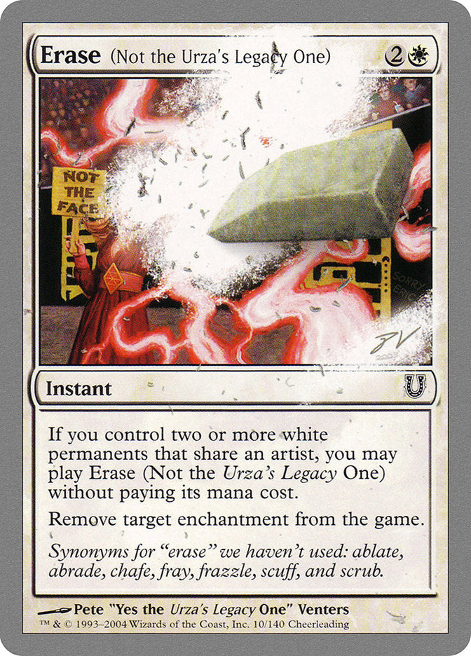 Erase (Not the Urza's Legacy One) [Unhinged] | Dragon's Lair Comics and Fantasy Houston TX