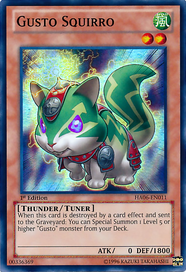 Gusto Squirro [HA06-EN011] Super Rare | Dragon's Lair Comics and Fantasy Houston TX