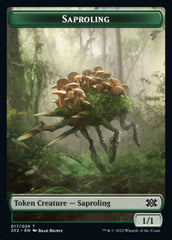 Saproling // Vampire Double-Sided Token [Double Masters 2022 Tokens] | Dragon's Lair Comics and Fantasy Houston TX
