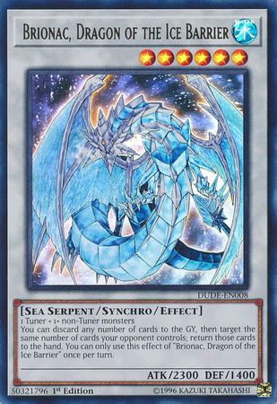 Brionac, Dragon of the Ice Barrier [DUDE-EN008] Ultra Rare | Dragon's Lair Comics and Fantasy Houston TX