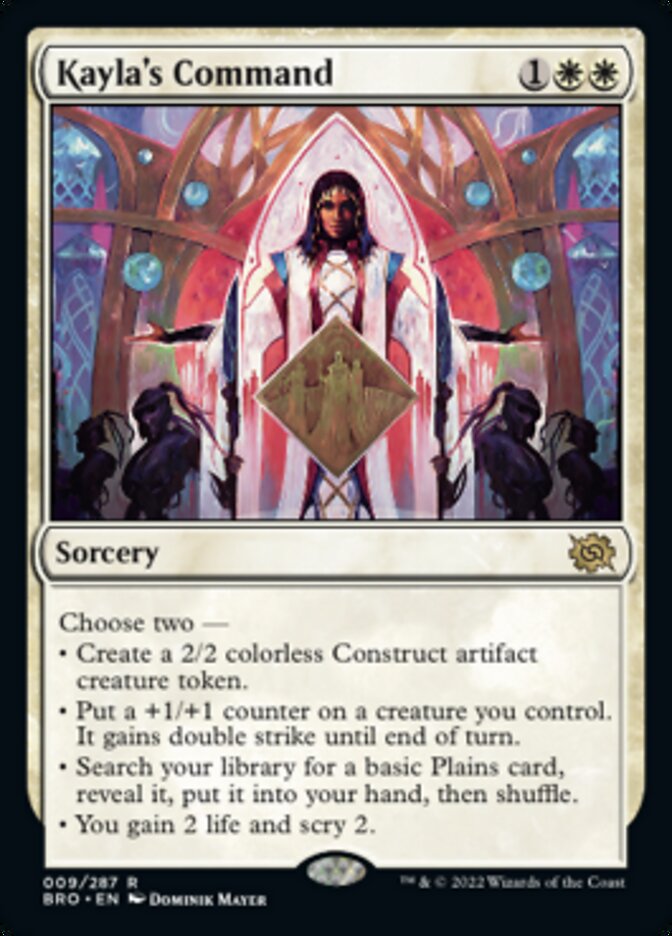 Kayla's Command (Promo Pack) [The Brothers' War Promos] | Dragon's Lair Comics and Fantasy Houston TX