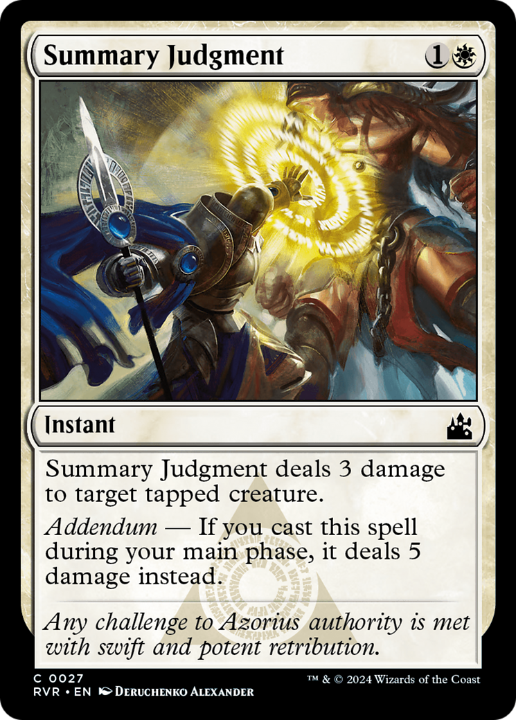 Summary Judgment [Ravnica Remastered] | Dragon's Lair Comics and Fantasy Houston TX