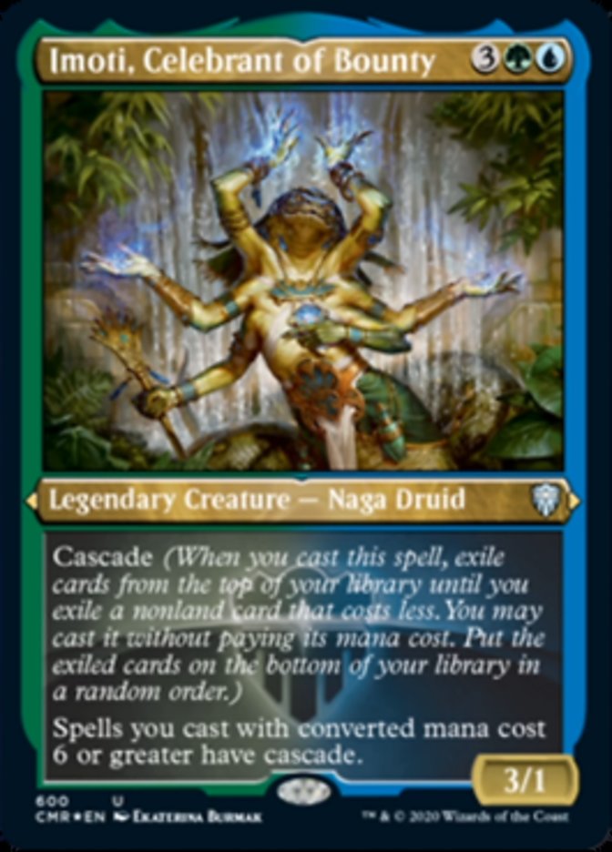 Imoti, Celebrant of Bounty (Etched) [Commander Legends] | Dragon's Lair Comics and Fantasy Houston TX