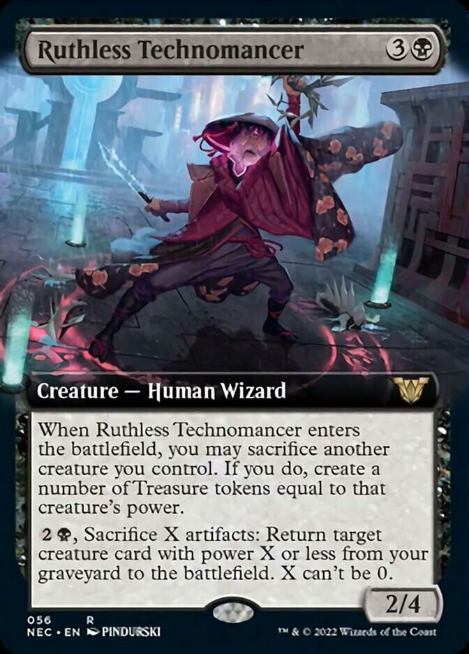 Ruthless Technomancer (Extended Art) [Kamigawa: Neon Dynasty Commander] | Dragon's Lair Comics and Fantasy Houston TX