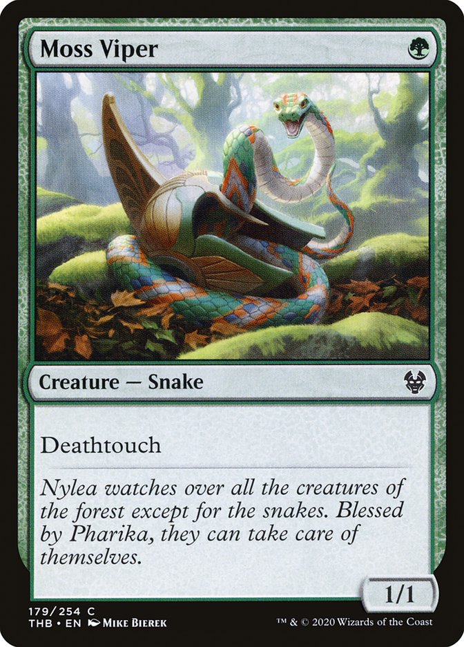 Moss Viper [Theros Beyond Death] | Dragon's Lair Comics and Fantasy Houston TX