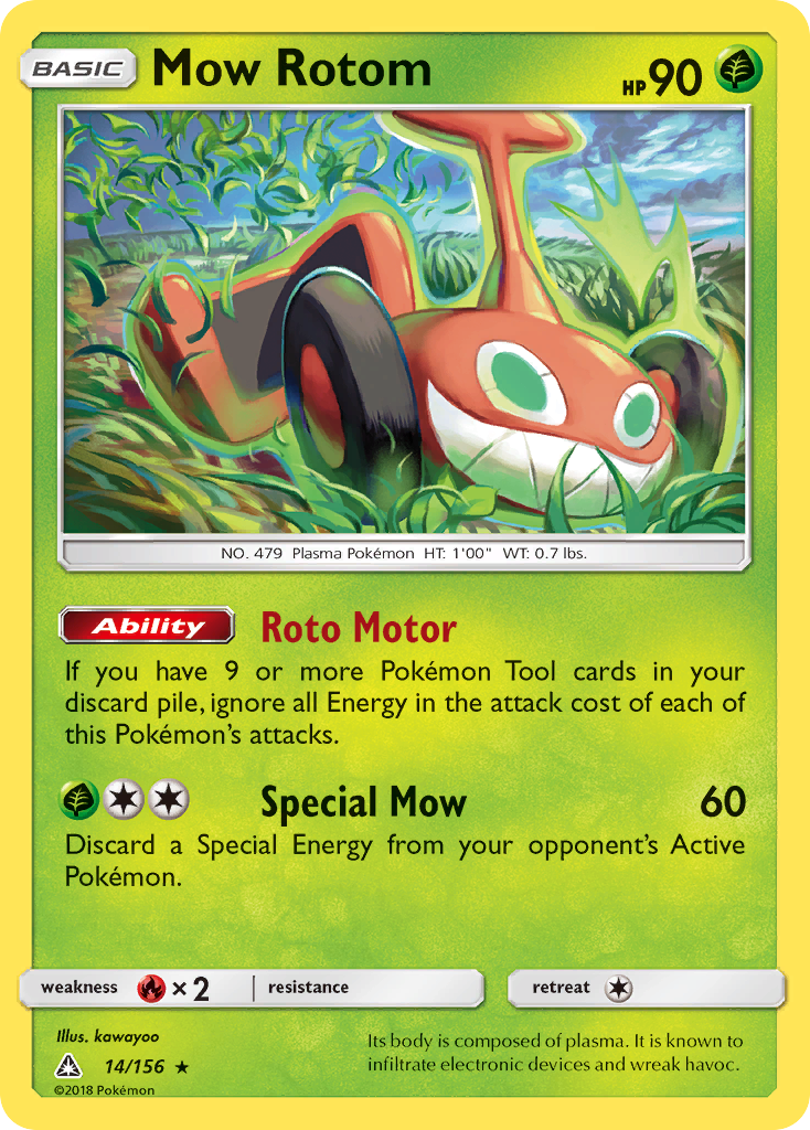 Mow Rotom (14/156) [Sun & Moon: Ultra Prism] | Dragon's Lair Comics and Fantasy Houston TX