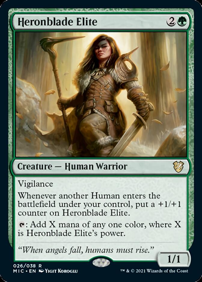 Heronblade Elite [Innistrad: Midnight Hunt Commander] | Dragon's Lair Comics and Fantasy Houston TX