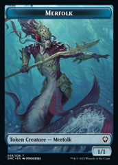 Saproling // Merfolk Double-Sided Token [Dominaria United Tokens] | Dragon's Lair Comics and Fantasy Houston TX