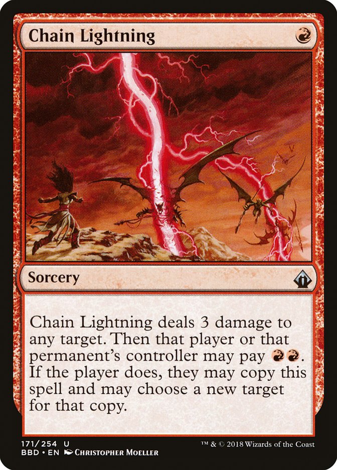 Chain Lightning [Battlebond] | Dragon's Lair Comics and Fantasy Houston TX