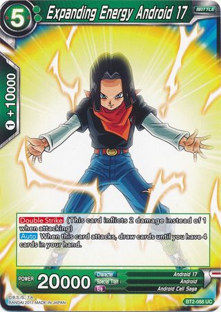 Expanding Energy Android 17 (BT2-088) [Union Force] | Dragon's Lair Comics and Fantasy Houston TX