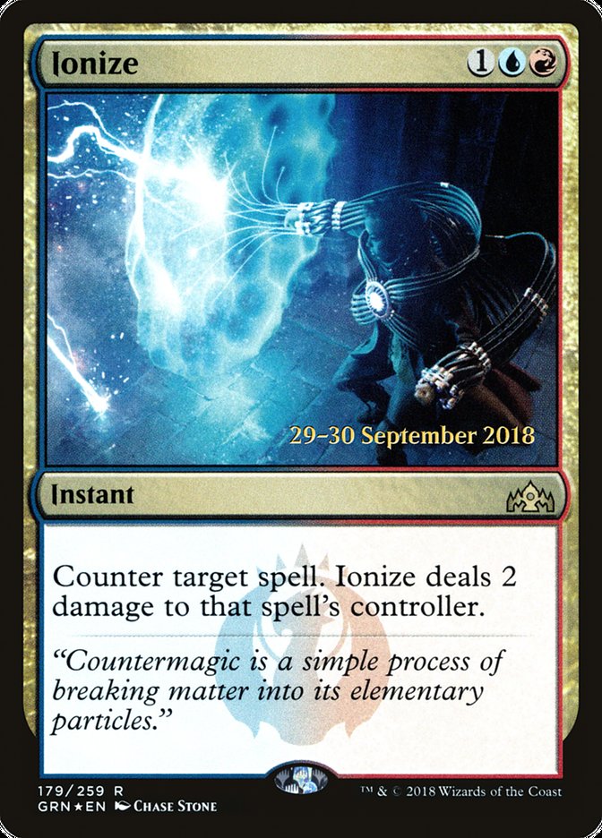 Ionize [Guilds of Ravnica Prerelease Promos] | Dragon's Lair Comics and Fantasy Houston TX