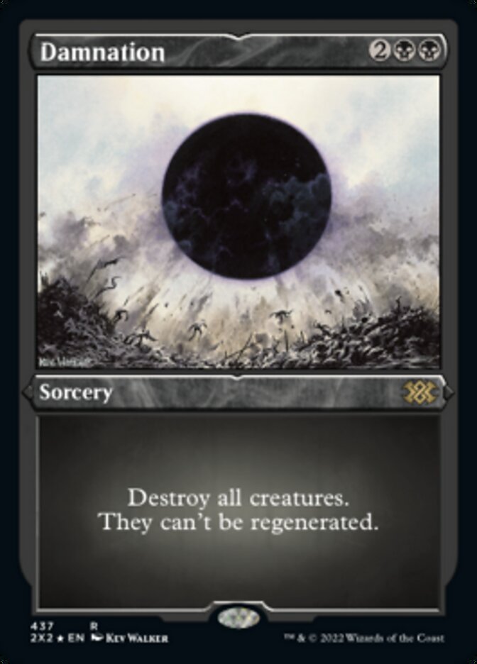 Damnation (Foil Etched) [Double Masters 2022] | Dragon's Lair Comics and Fantasy Houston TX