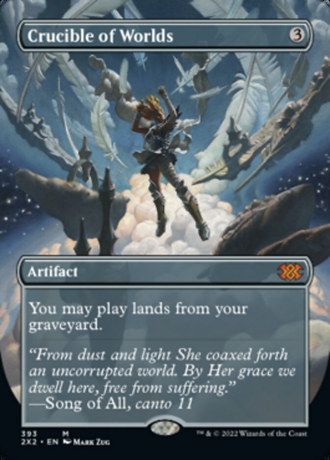 Crucible of Worlds (Borderless Alternate Art) [Double Masters 2022] | Dragon's Lair Comics and Fantasy Houston TX