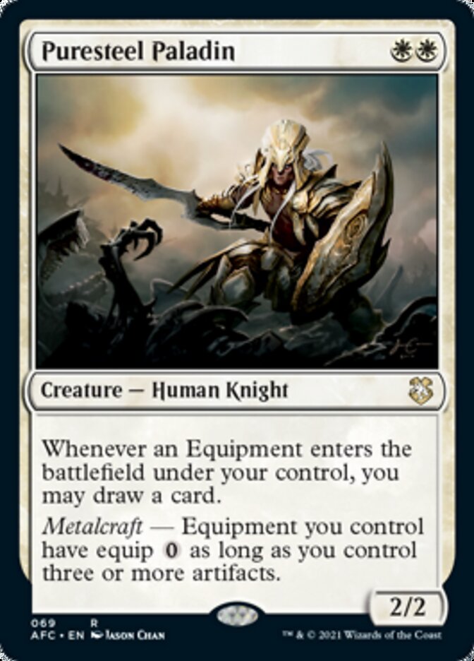 Puresteel Paladin [Dungeons & Dragons: Adventures in the Forgotten Realms Commander] | Dragon's Lair Comics and Fantasy Houston TX
