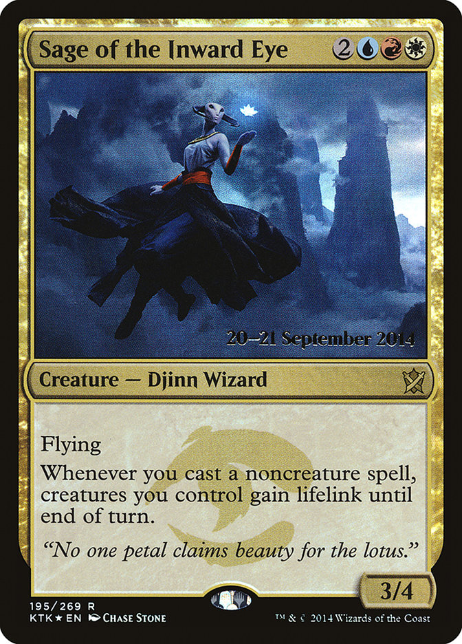 Sage of the Inward Eye [Khans of Tarkir Prerelease Promos] | Dragon's Lair Comics and Fantasy Houston TX