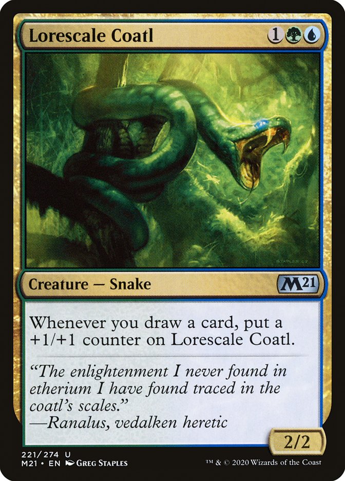 Lorescale Coatl [Core Set 2021] | Dragon's Lair Comics and Fantasy Houston TX