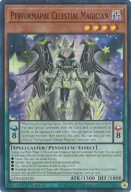 Performapal Celestial Magician (Red) [LDS3-EN130] Ultra Rare | Dragon's Lair Comics and Fantasy Houston TX