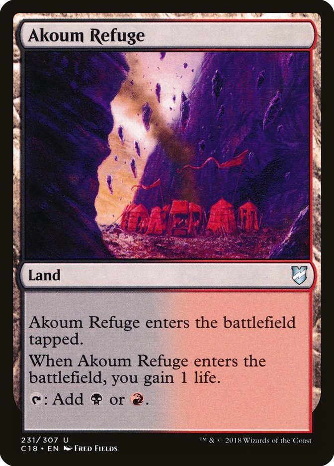 Akoum Refuge [Commander 2018] | Dragon's Lair Comics and Fantasy Houston TX