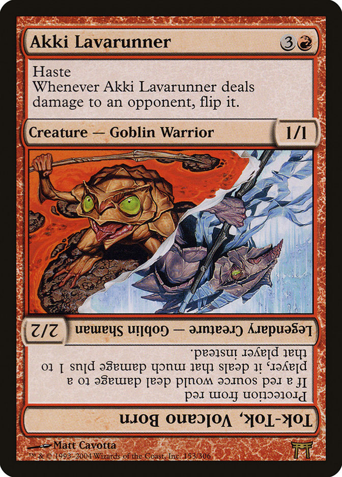 Akki Lavarunner // Tok-Tok, Volcano Born [Champions of Kamigawa] | Dragon's Lair Comics and Fantasy Houston TX