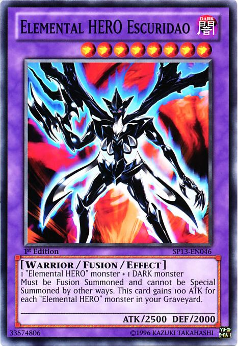 Elemental Hero Escuridao [SP13-EN046] Common | Dragon's Lair Comics and Fantasy Houston TX
