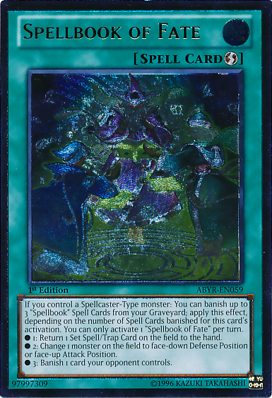 Spellbook of Fate (UTR) [ABYR-EN059] Ultimate Rare | Dragon's Lair Comics and Fantasy Houston TX