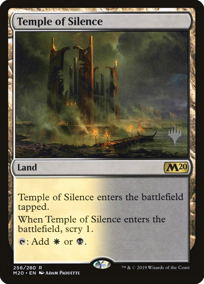 Temple of Silence (Promo Pack) [Core Set 2020 Promos] | Dragon's Lair Comics and Fantasy Houston TX