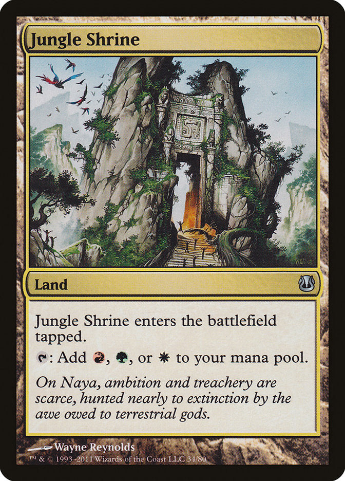 Jungle Shrine [Duel Decks: Ajani vs. Nicol Bolas] | Dragon's Lair Comics and Fantasy Houston TX