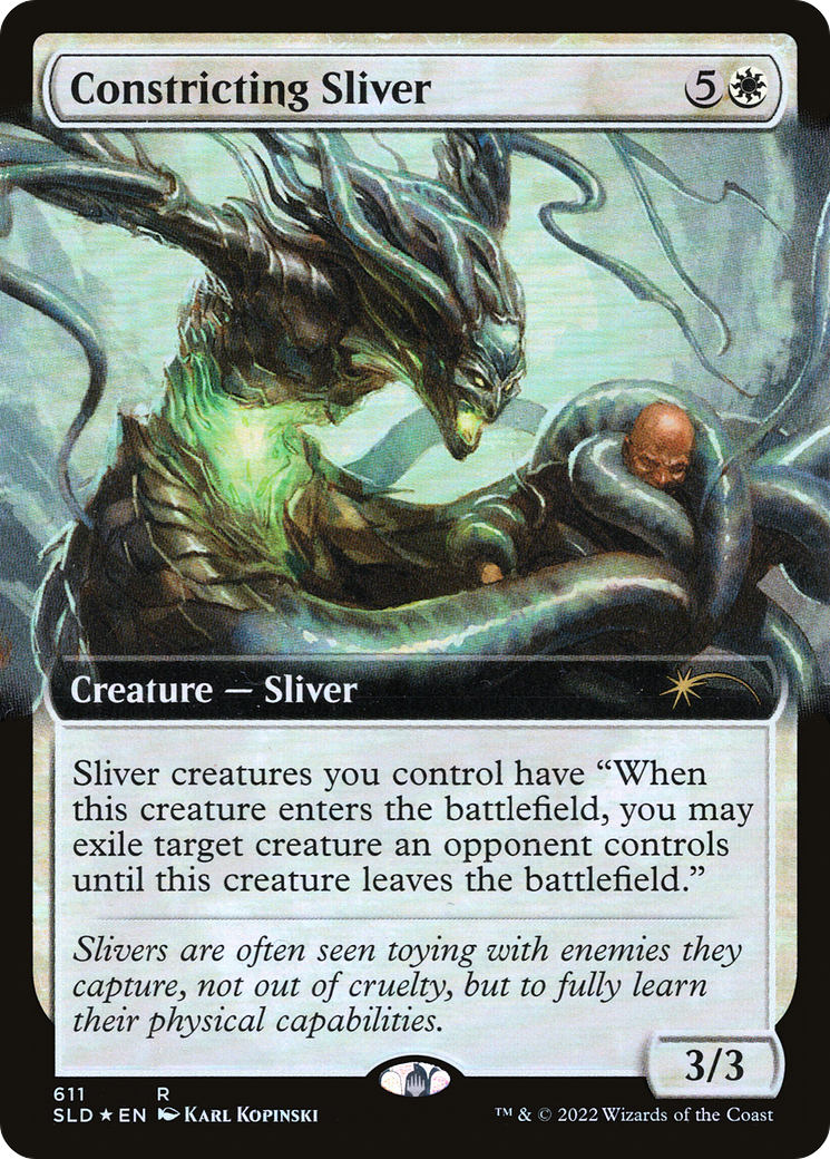 Constricting Sliver (Extended Art) [Secret Lair Drop Promos] | Dragon's Lair Comics and Fantasy Houston TX