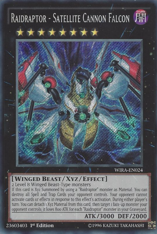 Raidraptor - Satellite Cannon Falcon [WIRA-EN024] Secret Rare | Dragon's Lair Comics and Fantasy Houston TX