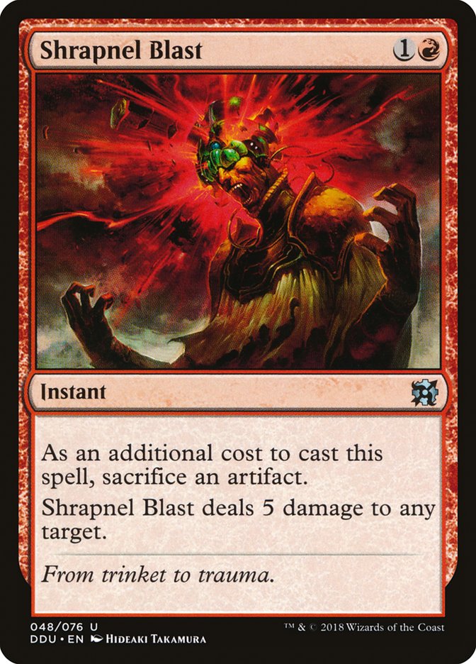 Shrapnel Blast [Duel Decks: Elves vs. Inventors] | Dragon's Lair Comics and Fantasy Houston TX