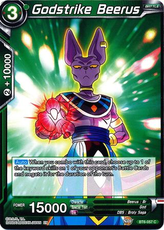 Godstrike Beerus (BT6-057) [Destroyer Kings] | Dragon's Lair Comics and Fantasy Houston TX