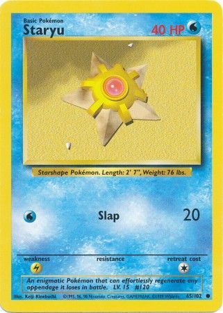 Staryu (65/102) [Base Set Unlimited] | Dragon's Lair Comics and Fantasy Houston TX