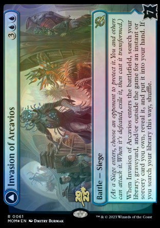 Invasion of Arcavios // Invocation of the Founders [March of the Machine Prerelease Promos] | Dragon's Lair Comics and Fantasy Houston TX