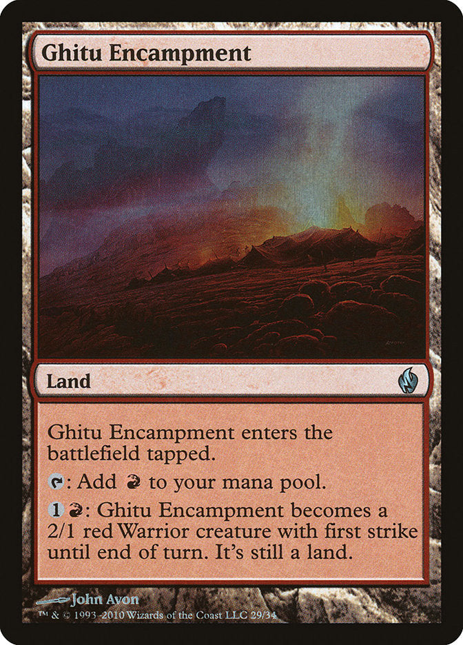 Ghitu Encampment [Premium Deck Series: Fire and Lightning] | Dragon's Lair Comics and Fantasy Houston TX