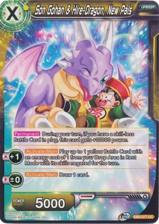 Son Gohan & Hire-Dragon, New Pals (DB3-077) [Giant Force] | Dragon's Lair Comics and Fantasy Houston TX