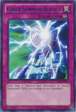 Cyber Summon Blaster (Blue) [DL18-EN017] Rare | Dragon's Lair Comics and Fantasy Houston TX