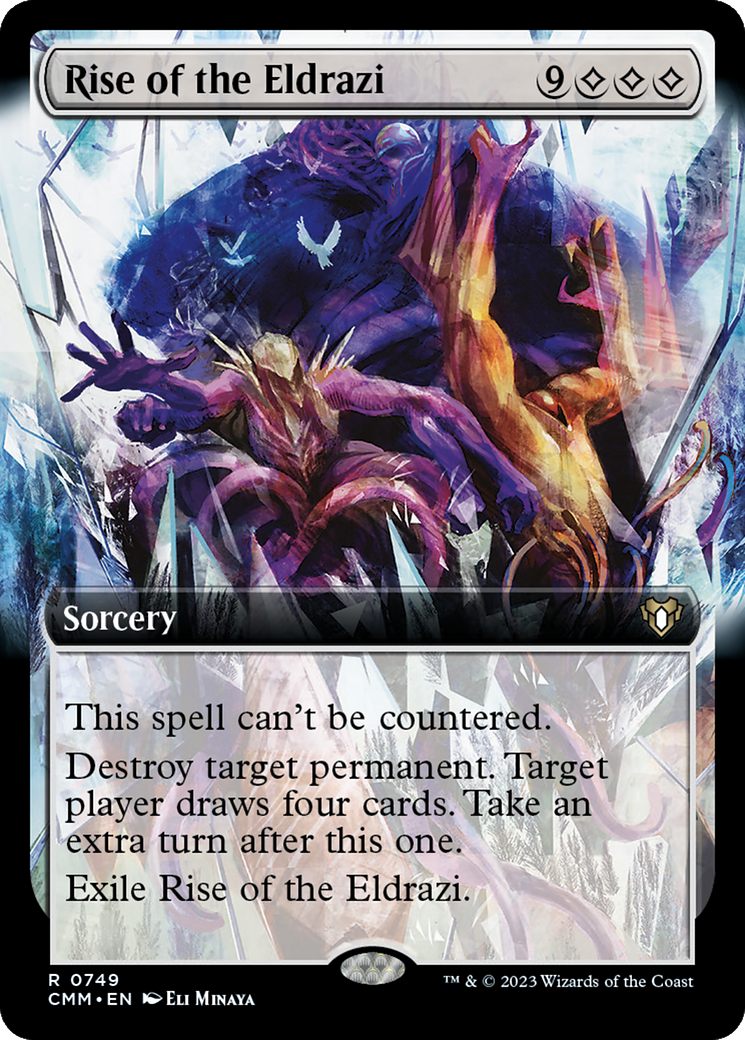 Rise of the Eldrazi (Extended Art) [Commander Masters] | Dragon's Lair Comics and Fantasy Houston TX