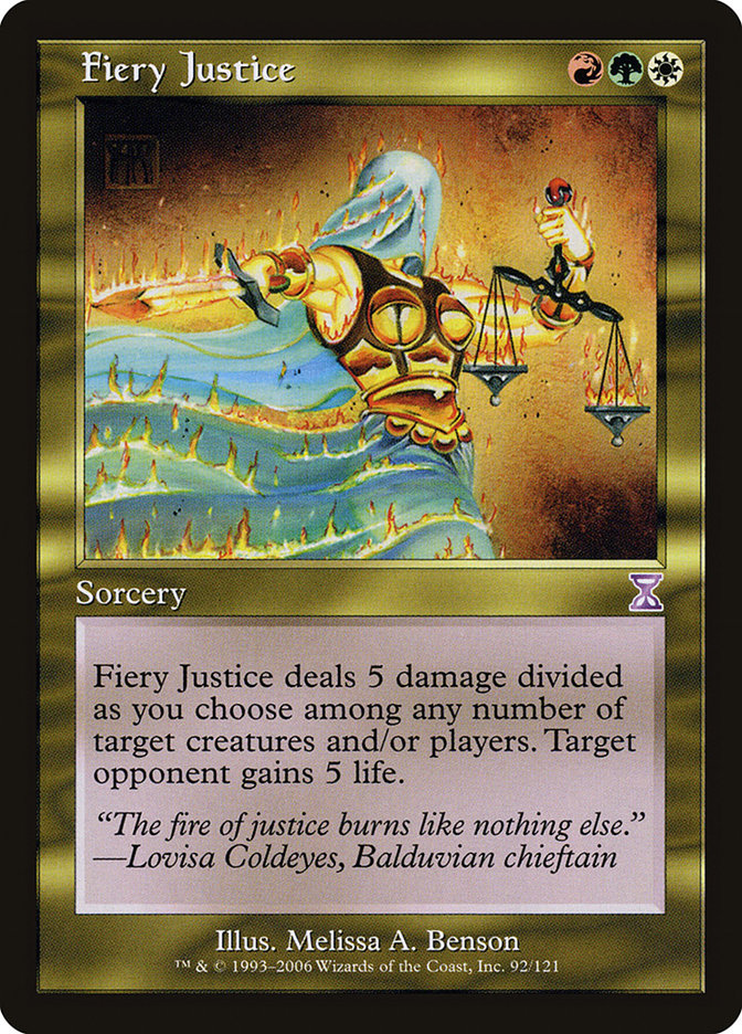 Fiery Justice [Time Spiral Timeshifted] | Dragon's Lair Comics and Fantasy Houston TX