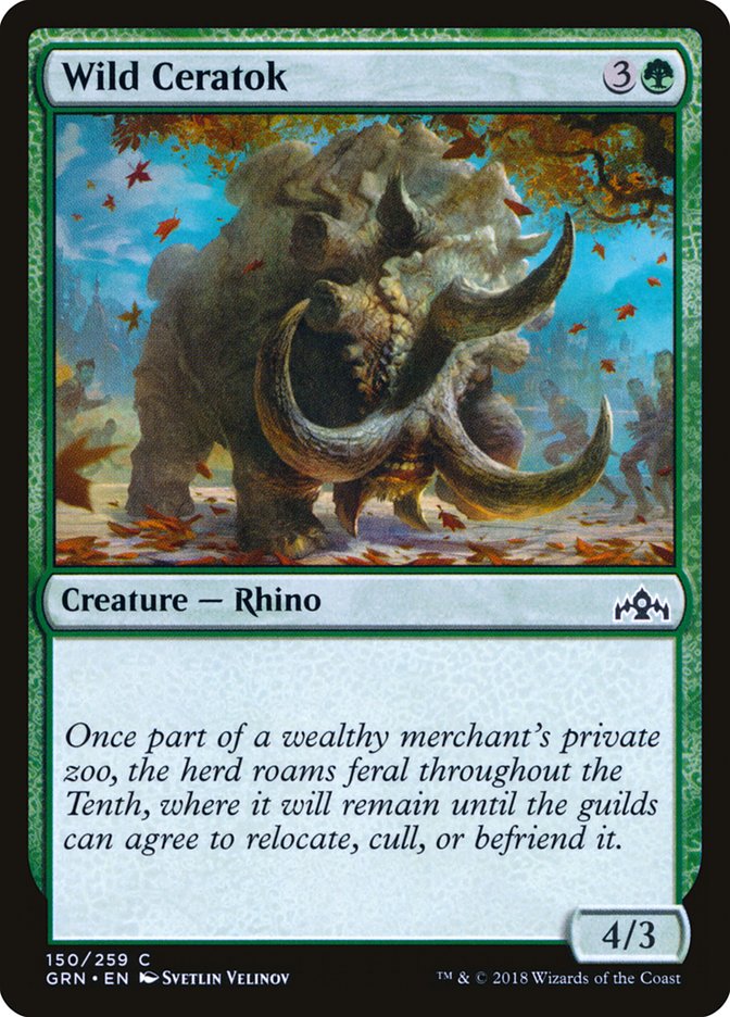 Wild Ceratok [Guilds of Ravnica] | Dragon's Lair Comics and Fantasy Houston TX