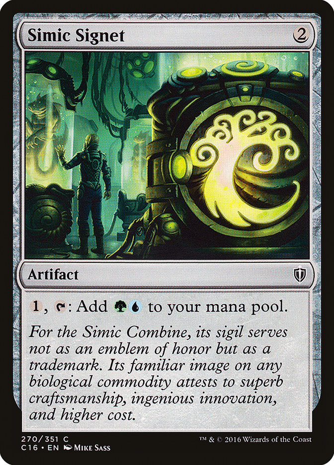 Simic Signet [Commander 2016] | Dragon's Lair Comics and Fantasy Houston TX