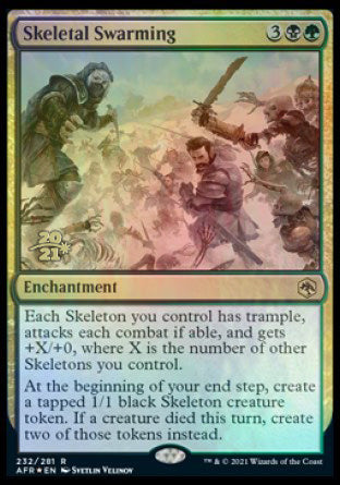 Skeletal Swarming [Dungeons & Dragons: Adventures in the Forgotten Realms Prerelease Promos] | Dragon's Lair Comics and Fantasy Houston TX