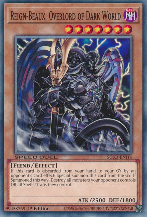 Reign-Beaux, Overlord of Dark World [SGX3-ENI14] Common | Dragon's Lair Comics and Fantasy Houston TX