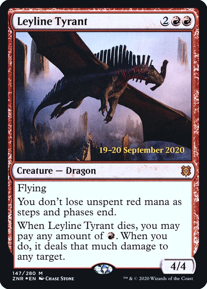 Leyline Tyrant [Zendikar Rising Prerelease Promos] | Dragon's Lair Comics and Fantasy Houston TX