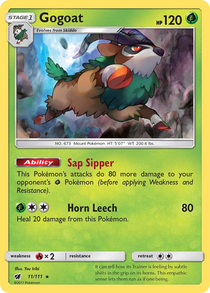 Gogoat (11/111) [Sun & Moon: Crimson Invasion] | Dragon's Lair Comics and Fantasy Houston TX
