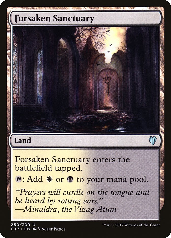 Forsaken Sanctuary [Commander 2017] | Dragon's Lair Comics and Fantasy Houston TX