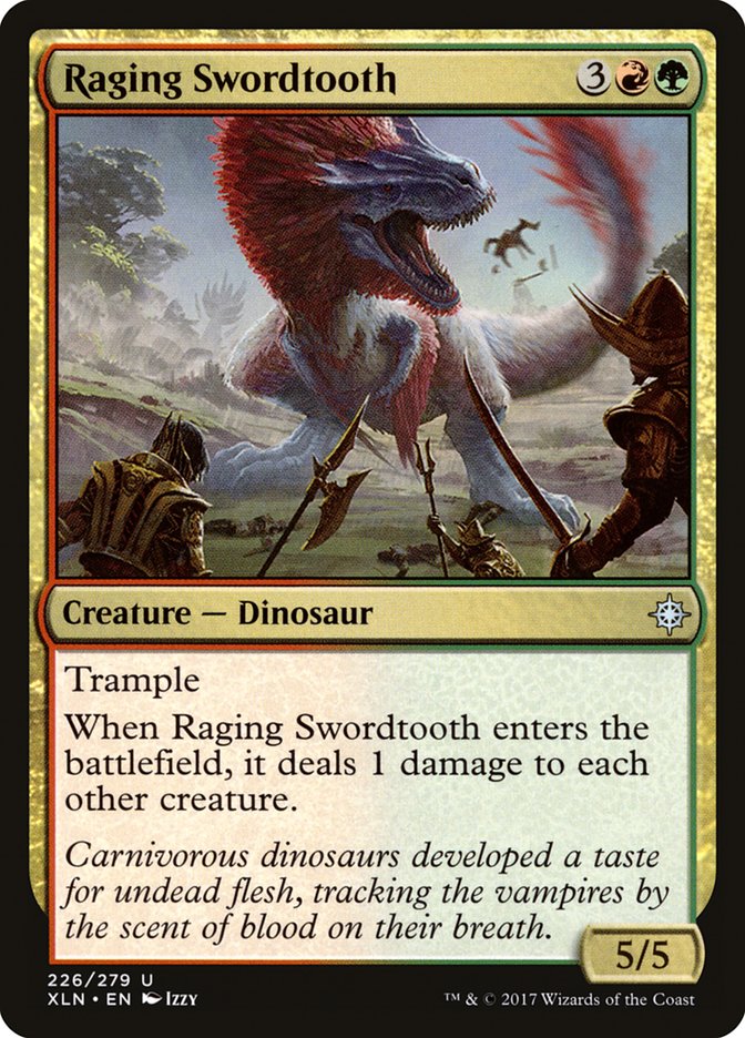 Raging Swordtooth [Ixalan] | Dragon's Lair Comics and Fantasy Houston TX