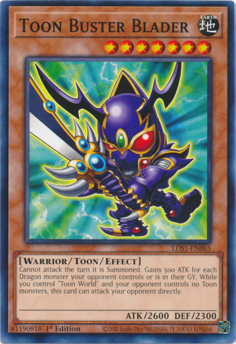 Toon Buster Blader [LDS1-EN065] Common | Dragon's Lair Comics and Fantasy Houston TX